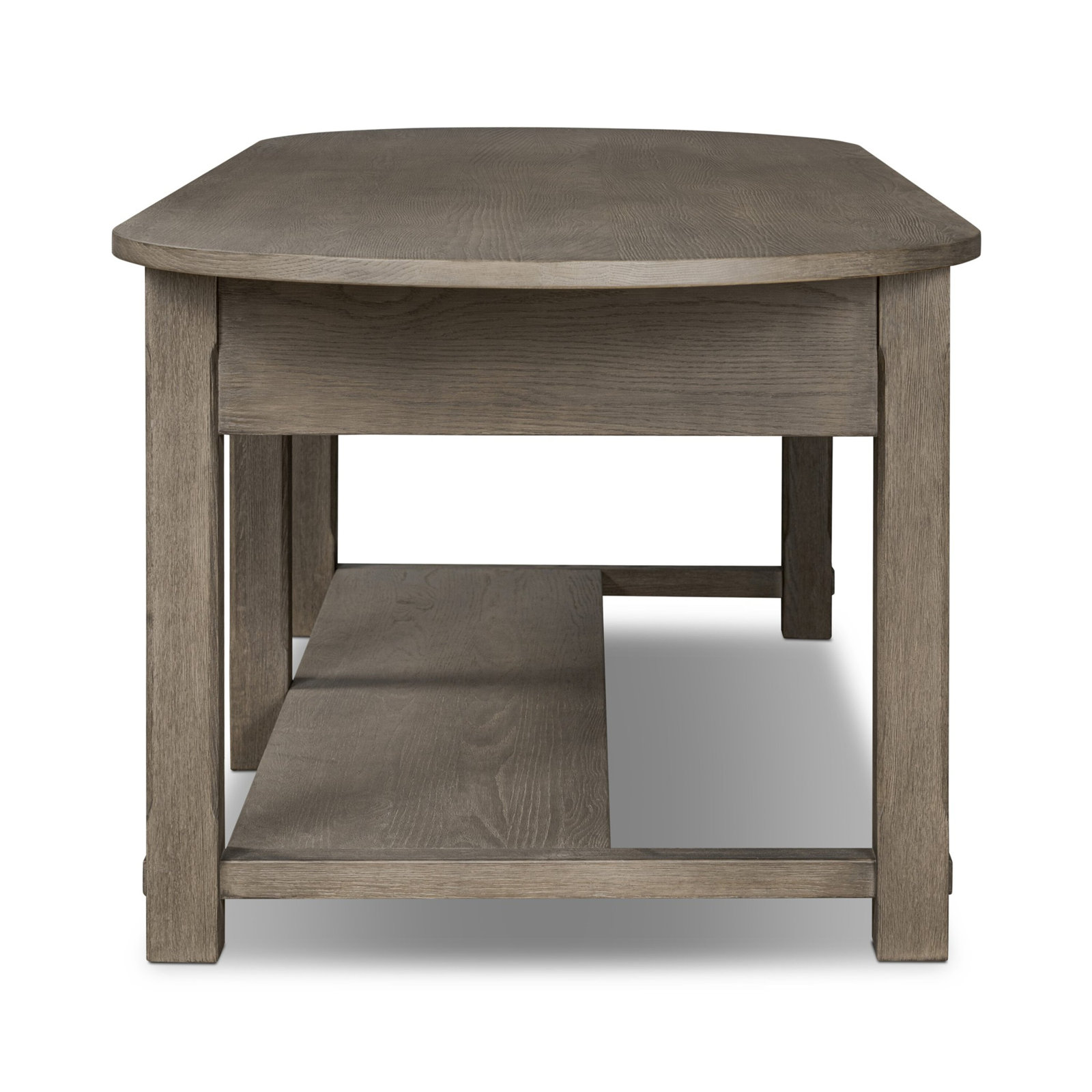 Amber Lewis x Four Hands Elise Kitchen Island, Weathered Hazel
