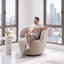 Fauteuil demi-tonneau pivotant Nen Boucle-2062154092