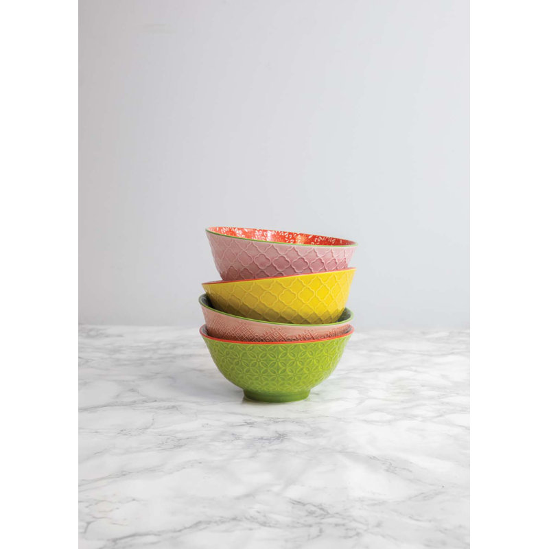 4 Piece Brights Cereal Bowl Set