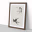 Two Swallows by Sakai Hoitsu - Picture Frame Painting Print on MDF-55605881-55605880