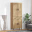  Highboard With Drawer 2 Pcs Artisan Oak Engineered Wood-1891900589