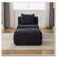 Ensemble de fauteuil d'appoint sans accoudoirs avec repose-pieds-714277177