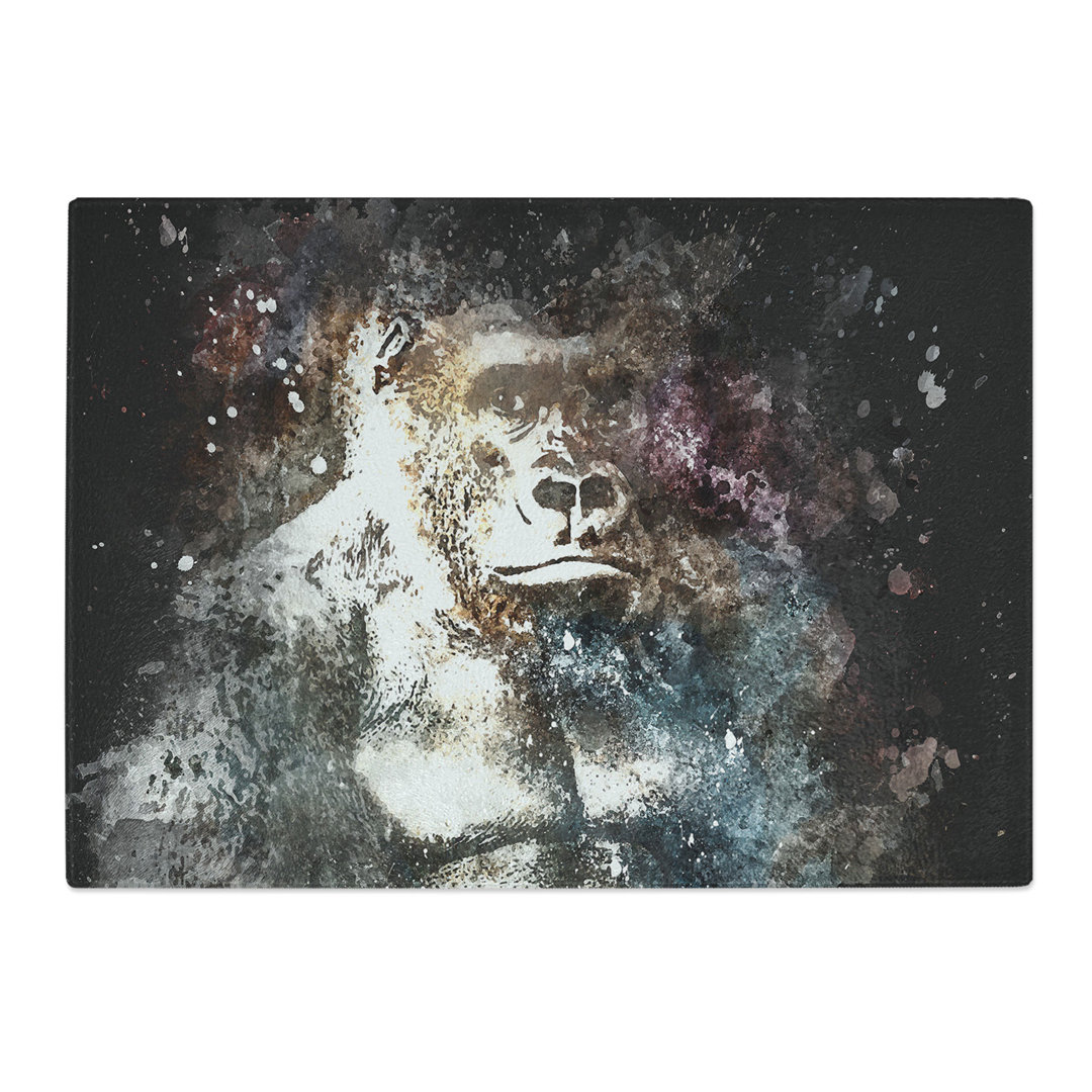 Tempered Glass the Silverback Gorilla Chopping Board