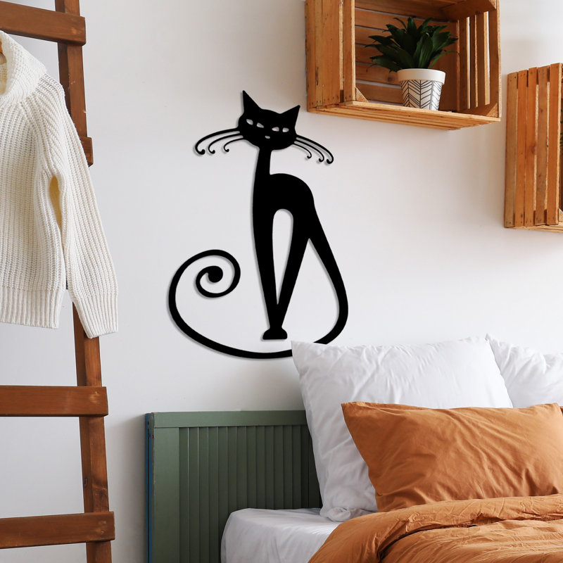 Elegant Metal Wall Accessory, Black Finish, 14.6 x 23.6 inches | 100% Metal Construction, Thickness: 0.06 inches | Perfect for Home Decor & Office Spaces, Durable & Stylish Design, Adds Modern Charm