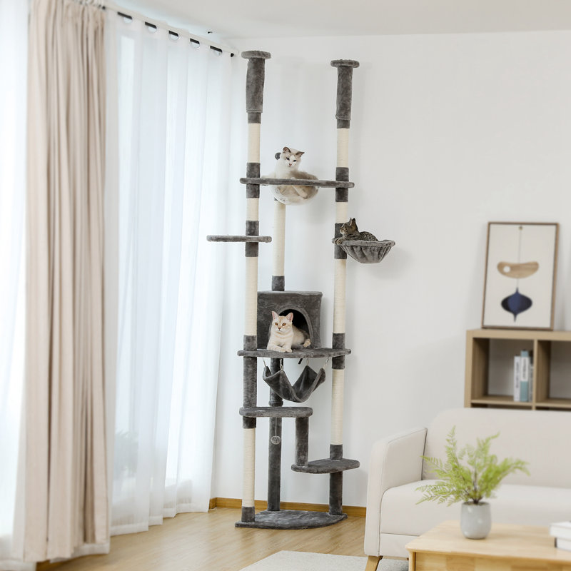 Cacee 101.6'' H Cat Tree, Gray