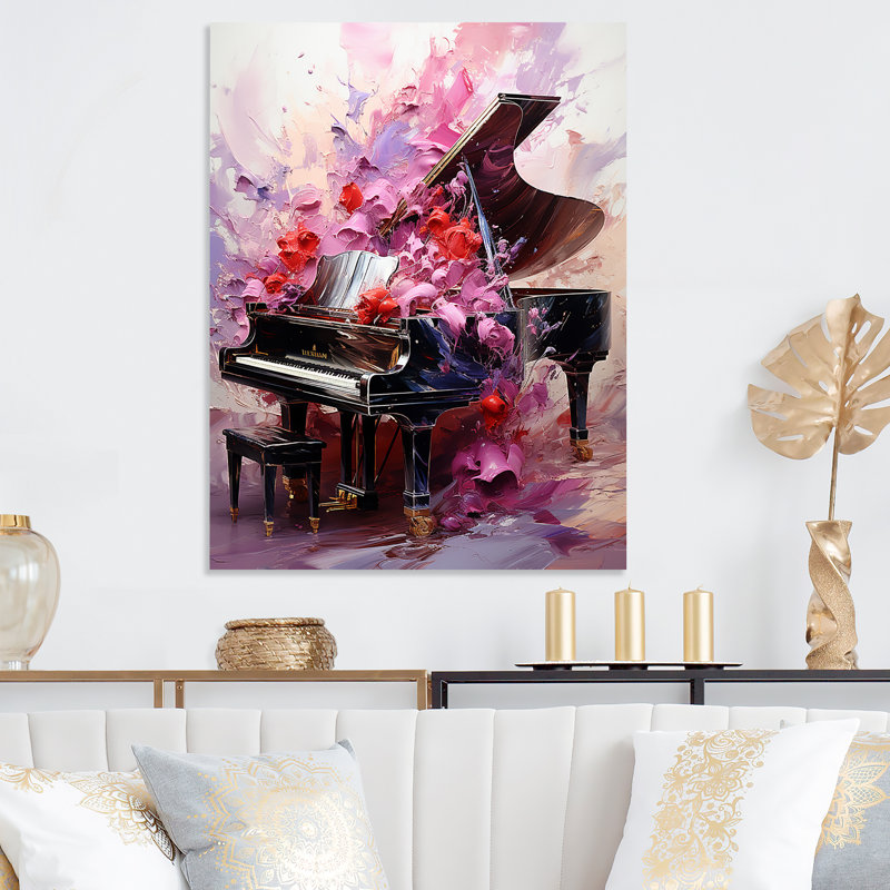 Art floral classique piano classique, H 20 po x l 12 po x P 1 po