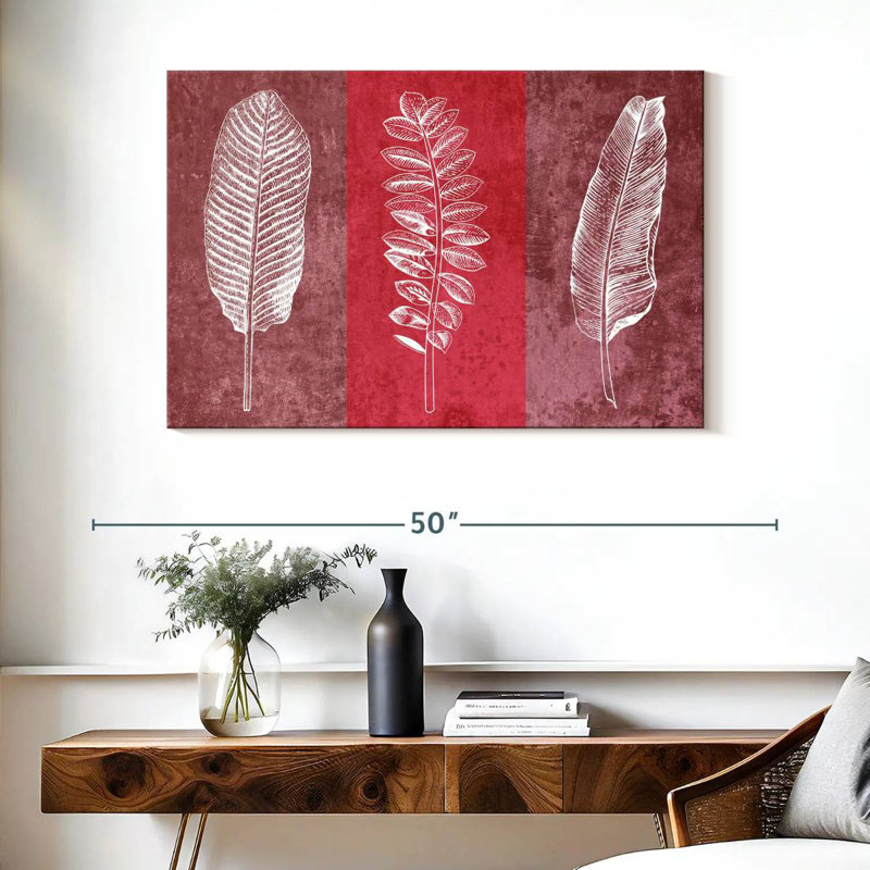 Harnek Leaf Imprints, 26" H x 39" W