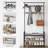 33.1"W 4 in 1 Hall Tree for Entryway, Coat Rack with Shoe Bench, 9 Removable Hooks & Hanging Rod-378160208