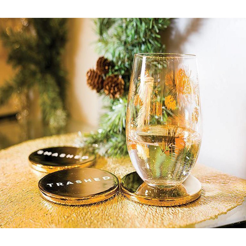 Set Of 4 Drunk Expressions Coasters