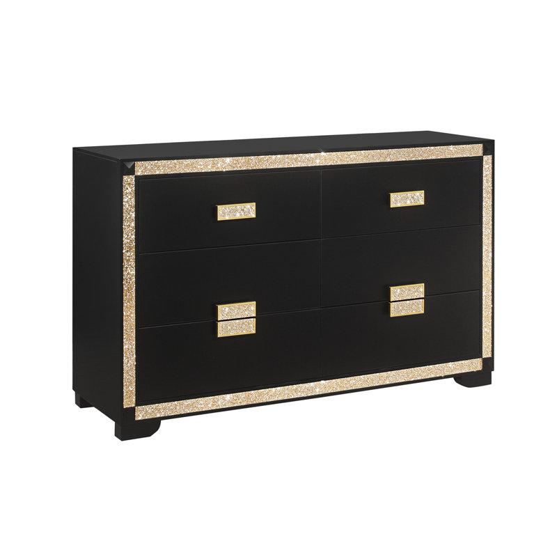 DRESSER ANIMÉ NOIR / DORÉ