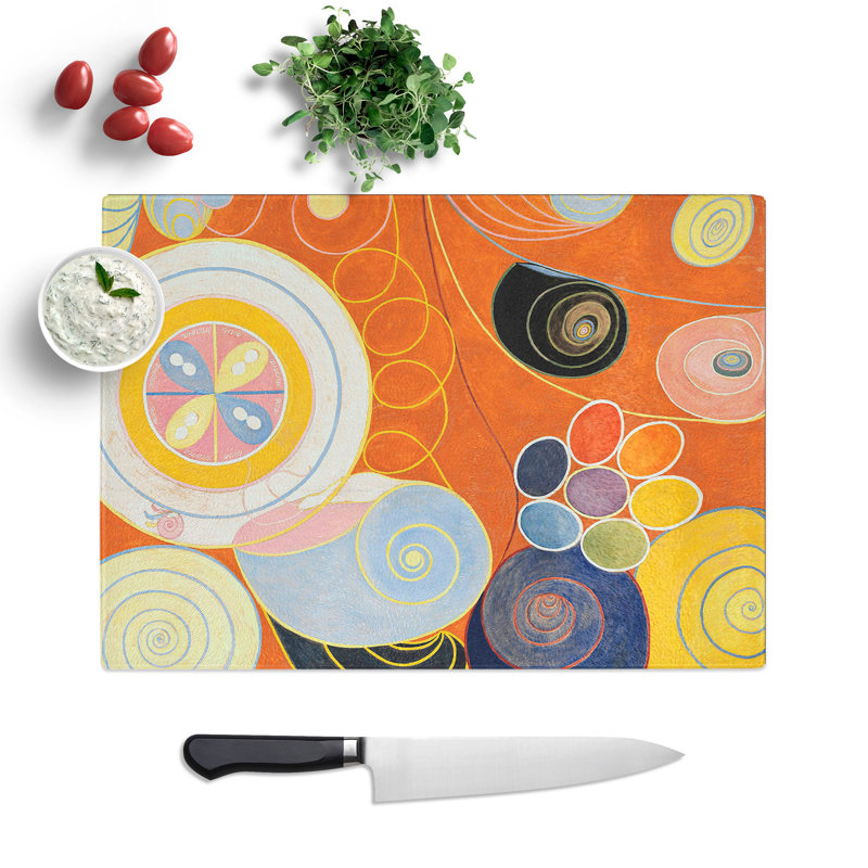 They Tens Mainstay Iv by Hilma Af Klint Chopping Board, 0.4cm H x 20cm W x 28.5cm L