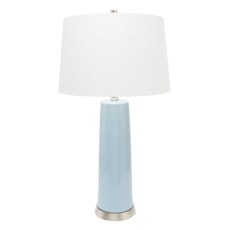 Table Lamp, Blue/Silver