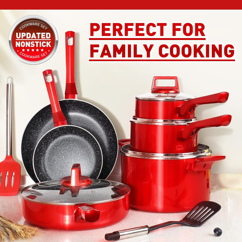 10 - Piece Non-Stick Aluminum Cookware Set