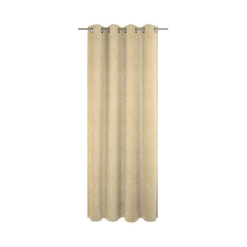 Arna Room Darkening Eyelet Door Curtain Panel, Sand, 175 W x 135 D cm