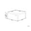 Bilan Square Outdoor Coffee Table , 27.2cm cm W 27.2cm cm D