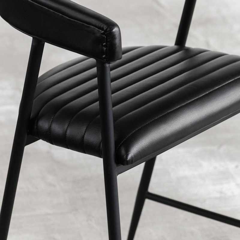 Preston Top Grain Leather Counter Stool Chair