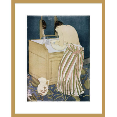 «Woman Washing Hands» par Mary Cassatt, impression giclée sur cadre