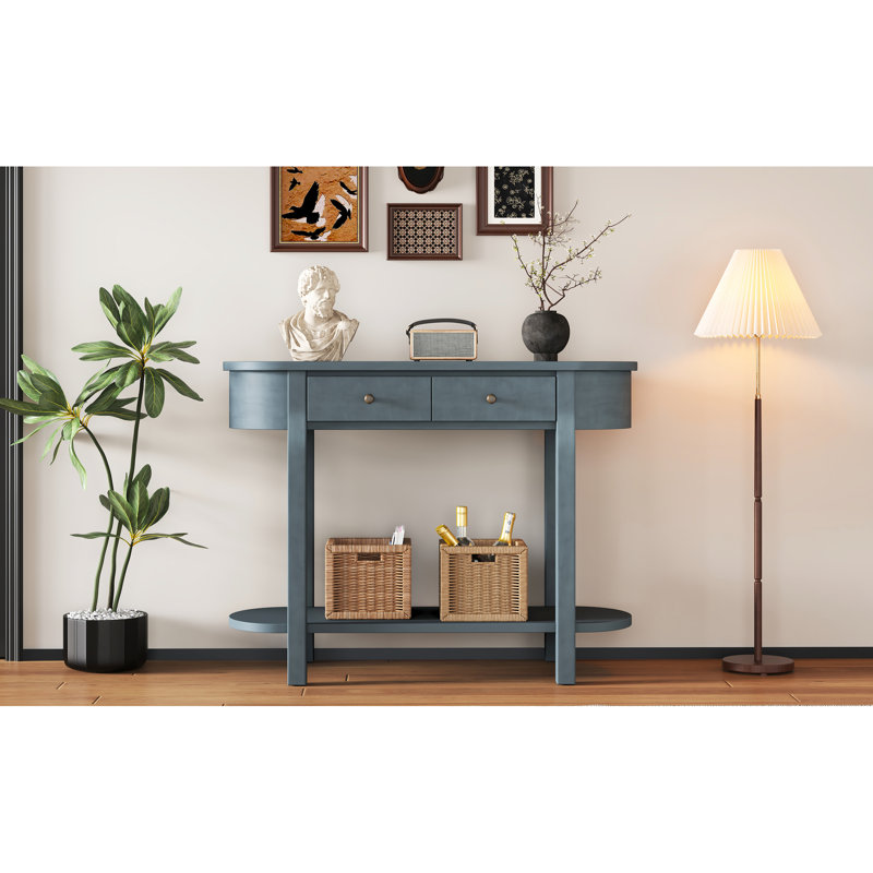 Console Table With Scratch Resistance Surface - Navy Scratch-, Navy