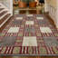 Wool Geometric Area Rug in Red/Beige/Light Yellow-106956545
