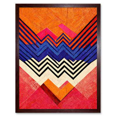 Memphis Design Geometric Retro Abstract - Print