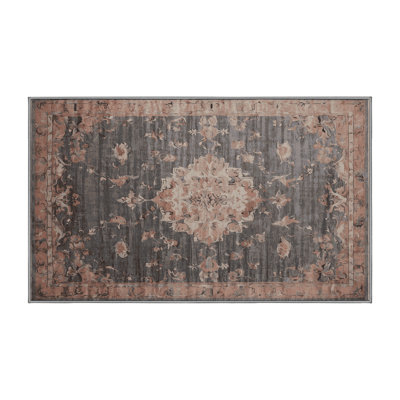 Machine Washable Gray Area Rug