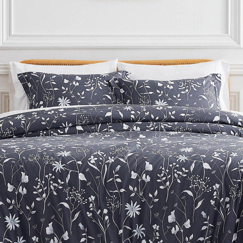 Secret Meadow Collection Microfiber Reversible Comforter Set by Southshore Fine Linens, Queen Comforter + 2 Standard Shams