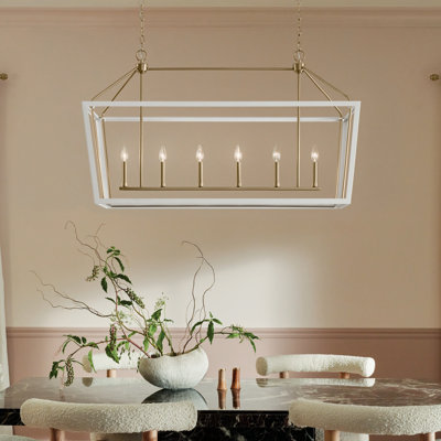 Delvin 6 - Light Dimmable Linear Chandelier