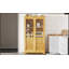 Armoire de cuisine, armoire de rangement autoportante avec portes en verre et 4 tiroirs intégrés pour le salon, le bureau personnel-118783562