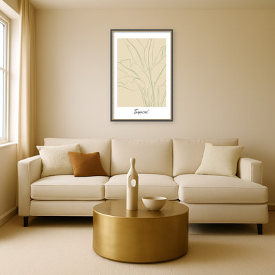 Impression sur toile encadrée «Tropical» par Treechild