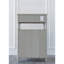 Commode d'appoint ronde gris clair