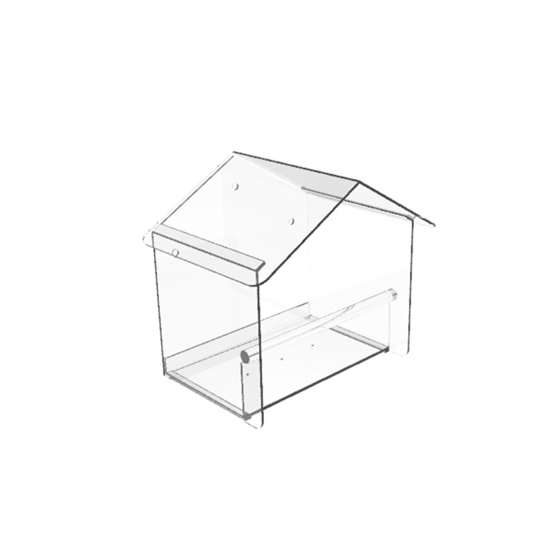 Acrylic Window Bird Feeder with Suction Cups