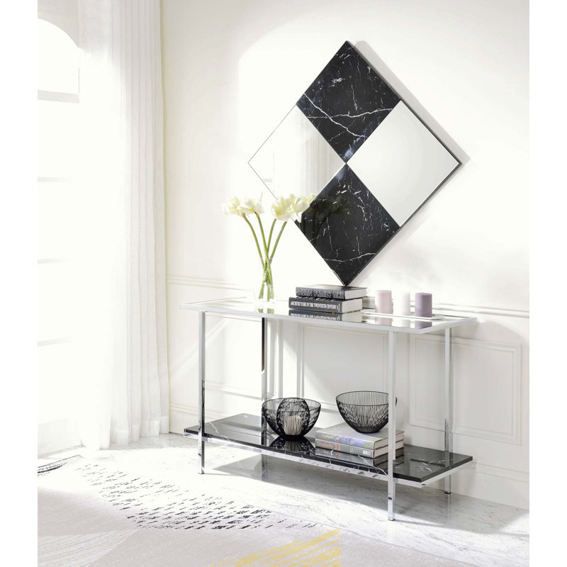 Dateland 48'' Glass Top Console Table