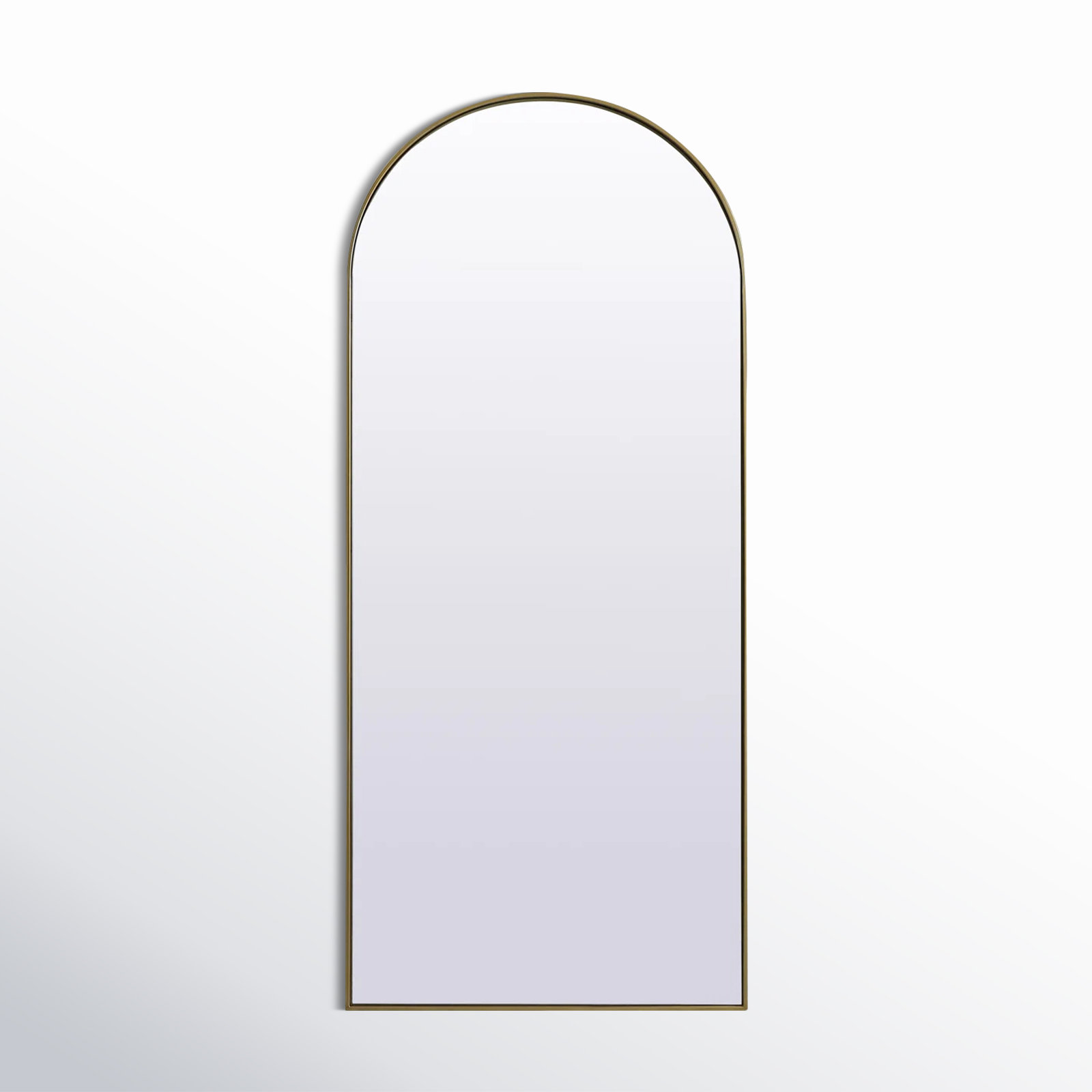 Sabine Metal Arch Wall Mirror, Brass, 76" x 32"