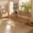 Low Profile Platform Bed With Rustic Style
