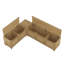 Banc d'angle en L 47,2 po