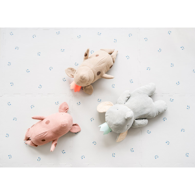3 Sprouts - Tapis en mousse pour bébé et enfants - Bleuet, Bleuet naturel