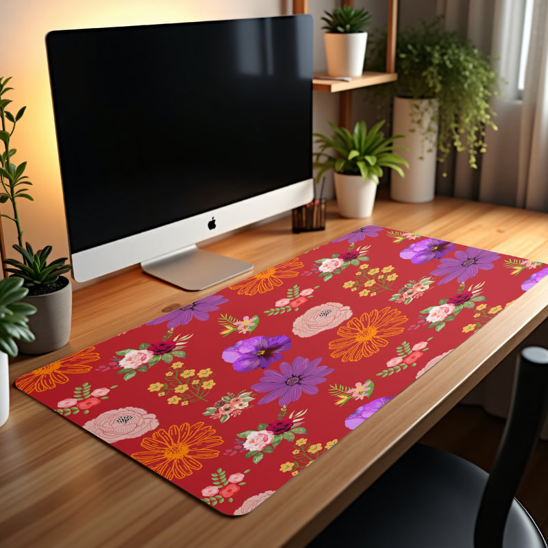 Polyester Desk Pad, 14.4x12.1