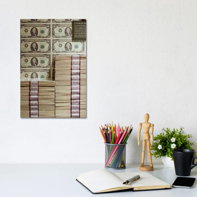 Prints Of Money At The Mob Museum, Las Vegas, Nevada. USA by Julien McRoberts - Wrapped Canvas Print