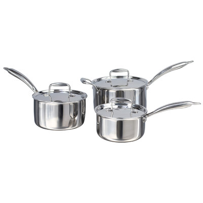 Tri-Ply 3.4 L Stainless Steel (18/8) Saucepan