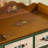 Brown&Green Solid Wood Shoe Storage Bench