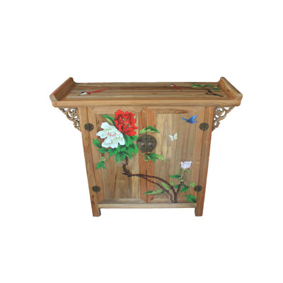 Solid Camphor Wood Console Cabinet