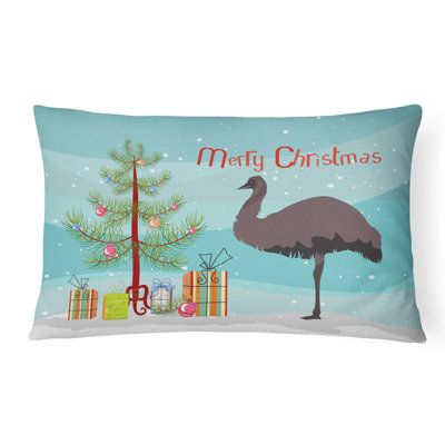  Coussin intérieur / extérieur en tissu Emu Christmas