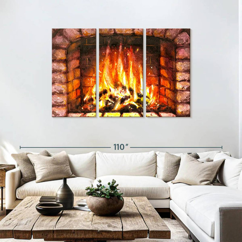 Lilie Fireplaces, 48" H x 74" W