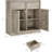 Sideboard Buffet Cabinet with 4 Drawers, 62.4" Large Coffee Cabinet with Storage, Modern Storage Buffet Table for Kitchen Dining Room, Living Room (Pear Wood, 4 Doors & 4 Drawers)-2058019856