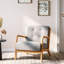 Croix Solid Wooden Frame Upholstered Tufted Armchair-1221753581