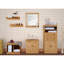 Vernita Wood Flat Wall Mirror-1773393546