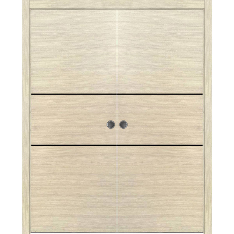 Portes françaises en bois massif massif, 60 po x 80 po