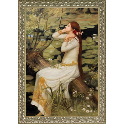Ophelia, peinture sur toile encadrée