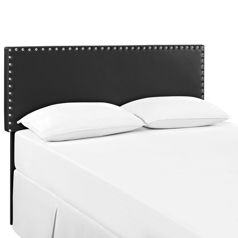 Modway Phoebe Vinyl Headboard, Black, King