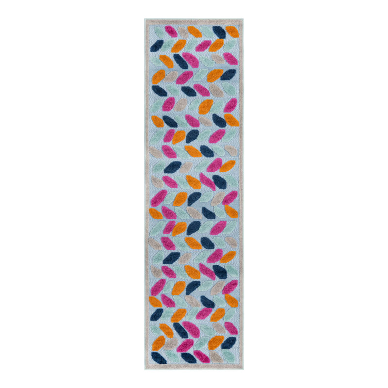 Chevron Indoor / Outdoor Rug, Runner 2' x 8'